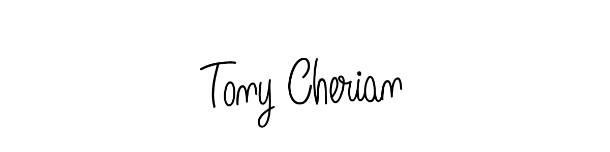 How to make Tony Cherian name signature. Use Angelique-Rose-font-FFP style for creating short signs online. This is the latest handwritten sign. Tony Cherian signature style 5 images and pictures png