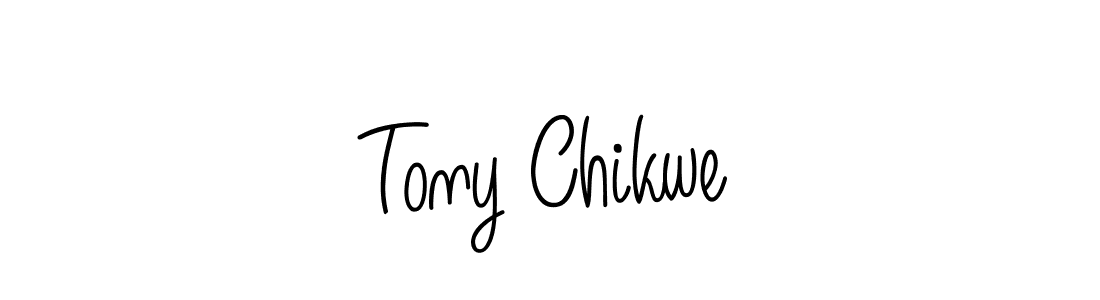 How to make Tony Chikwe name signature. Use Angelique-Rose-font-FFP style for creating short signs online. This is the latest handwritten sign. Tony Chikwe signature style 5 images and pictures png