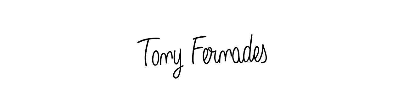 Make a beautiful signature design for name Tony Fernades. With this signature (Angelique-Rose-font-FFP) style, you can create a handwritten signature for free. Tony Fernades signature style 5 images and pictures png