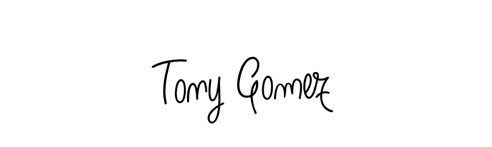 Design your own signature with our free online signature maker. With this signature software, you can create a handwritten (Angelique-Rose-font-FFP) signature for name Tony Gomez. Tony Gomez signature style 5 images and pictures png