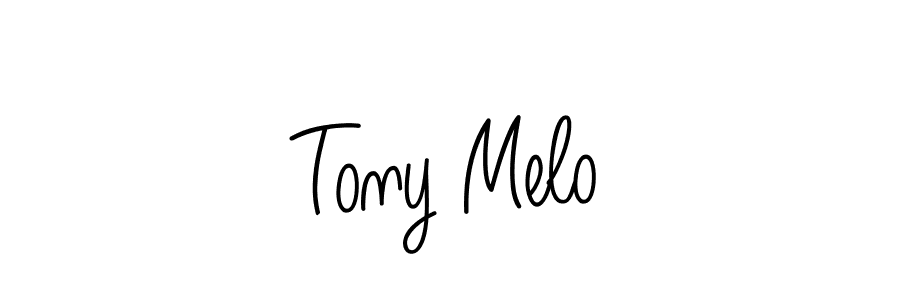 Make a beautiful signature design for name Tony Melo. With this signature (Angelique-Rose-font-FFP) style, you can create a handwritten signature for free. Tony Melo signature style 5 images and pictures png