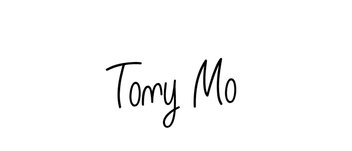 Use a signature maker to create a handwritten signature online. With this signature software, you can design (Angelique-Rose-font-FFP) your own signature for name Tony Mo. Tony Mo signature style 5 images and pictures png