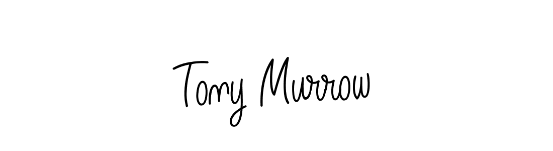 You should practise on your own different ways (Angelique-Rose-font-FFP) to write your name (Tony Murrow) in signature. don't let someone else do it for you. Tony Murrow signature style 5 images and pictures png