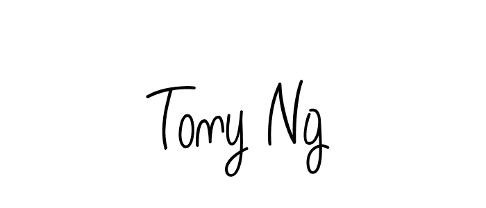 The best way (Angelique-Rose-font-FFP) to make a short signature is to pick only two or three words in your name. The name Tony Ng include a total of six letters. For converting this name. Tony Ng signature style 5 images and pictures png