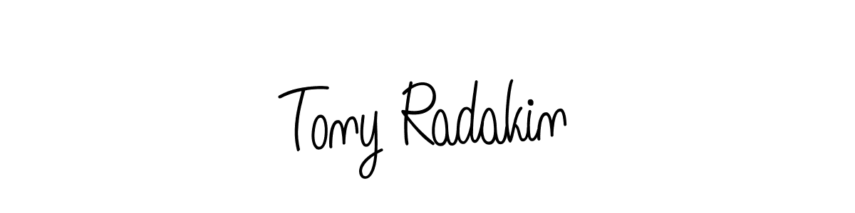 Make a beautiful signature design for name Tony Radakin. With this signature (Angelique-Rose-font-FFP) style, you can create a handwritten signature for free. Tony Radakin signature style 5 images and pictures png