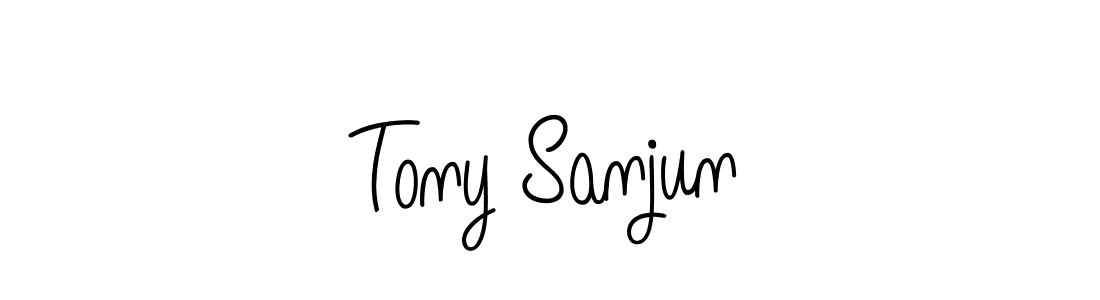 Best and Professional Signature Style for Tony Sanjun. Angelique-Rose-font-FFP Best Signature Style Collection. Tony Sanjun signature style 5 images and pictures png