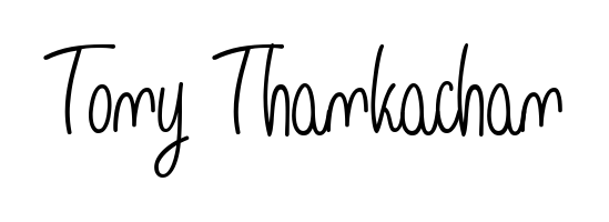 Stand out with a creative autograph for Tony Thankachan. The Angelique-Rose-font-FFP styling blends modern aesthetics with classic signature flourishes. Tony Thankachan signature style 5 images and pictures png