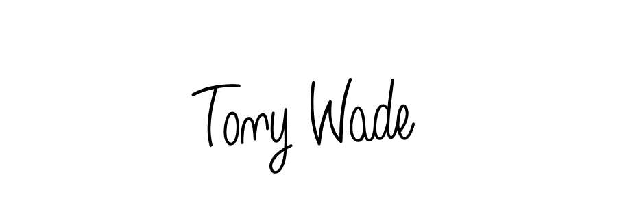 Use a signature maker to create a handwritten signature online. With this signature software, you can design (Angelique-Rose-font-FFP) your own signature for name Tony Wade. Tony Wade signature style 5 images and pictures png