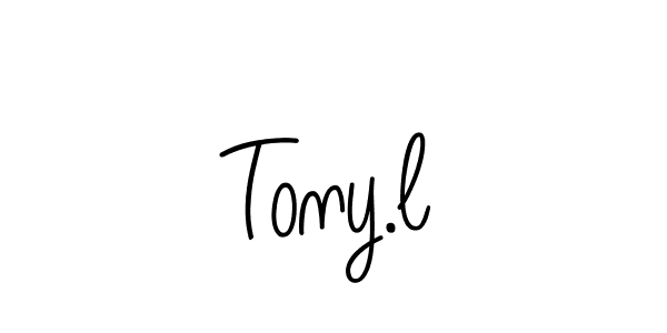 The best way (Angelique-Rose-font-FFP) to make a short signature is to pick only two or three words in your name. The name Tony.l include a total of six letters. For converting this name. Tony.l signature style 5 images and pictures png