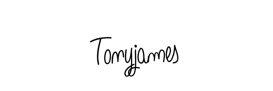 Use a signature maker to create a handwritten signature online. With this signature software, you can design (Angelique-Rose-font-FFP) your own signature for name Tonyjames. Tonyjames signature style 5 images and pictures png