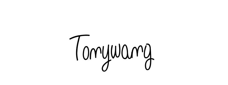 How to make Tonywang name signature. Use Angelique-Rose-font-FFP style for creating short signs online. This is the latest handwritten sign. Tonywang signature style 5 images and pictures png