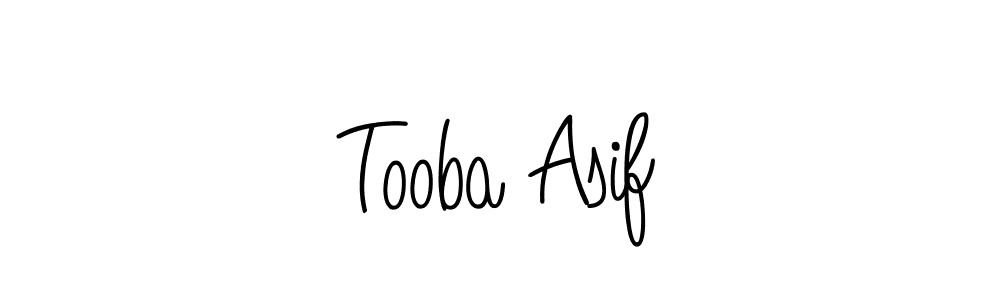 Use a signature maker to create a handwritten signature online. With this signature software, you can design (Angelique-Rose-font-FFP) your own signature for name Tooba Asif. Tooba Asif signature style 5 images and pictures png