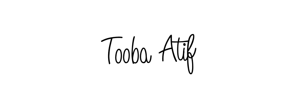 Design your own signature with our free online signature maker. With this signature software, you can create a handwritten (Angelique-Rose-font-FFP) signature for name Tooba Atif. Tooba Atif signature style 5 images and pictures png