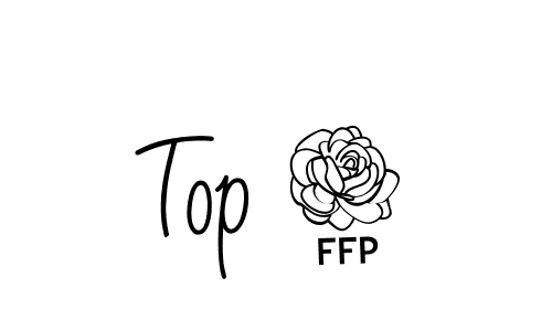 Design your own signature with our free online signature maker. With this signature software, you can create a handwritten (Angelique-Rose-font-FFP) signature for name Top 3. Top 3 signature style 5 images and pictures png