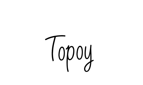 Topoy stylish signature style. Best Handwritten Sign (Angelique-Rose-font-FFP) for my name. Handwritten Signature Collection Ideas for my name Topoy. Topoy signature style 5 images and pictures png
