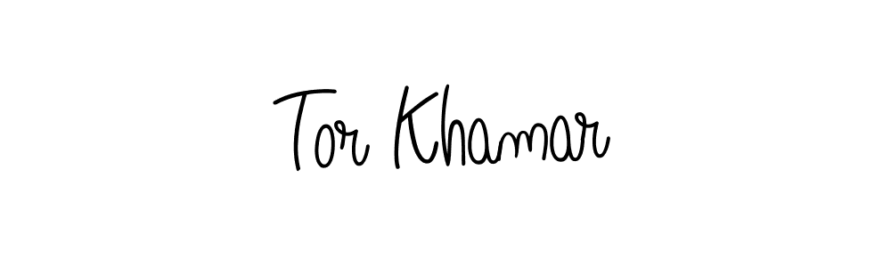 The best way (Angelique-Rose-font-FFP) to make a short signature is to pick only two or three words in your name. The name Tor Khamar include a total of six letters. For converting this name. Tor Khamar signature style 5 images and pictures png