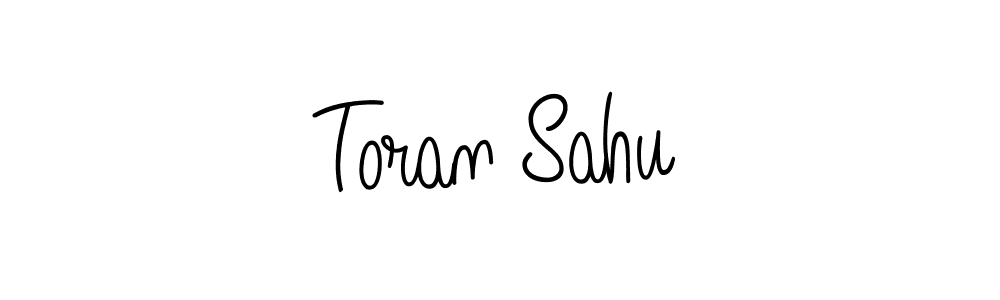 Toran Sahu stylish signature style. Best Handwritten Sign (Angelique-Rose-font-FFP) for my name. Handwritten Signature Collection Ideas for my name Toran Sahu. Toran Sahu signature style 5 images and pictures png