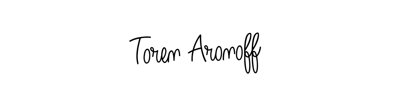 Design your own signature with our free online signature maker. With this signature software, you can create a handwritten (Angelique-Rose-font-FFP) signature for name Toren Aronoff. Toren Aronoff signature style 5 images and pictures png