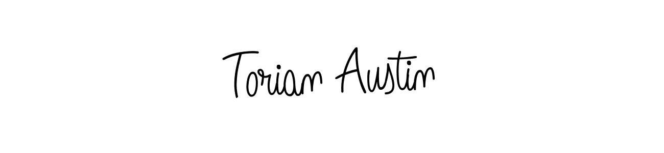 Design your own signature with our free online signature maker. With this signature software, you can create a handwritten (Angelique-Rose-font-FFP) signature for name Torian Austin. Torian Austin signature style 5 images and pictures png