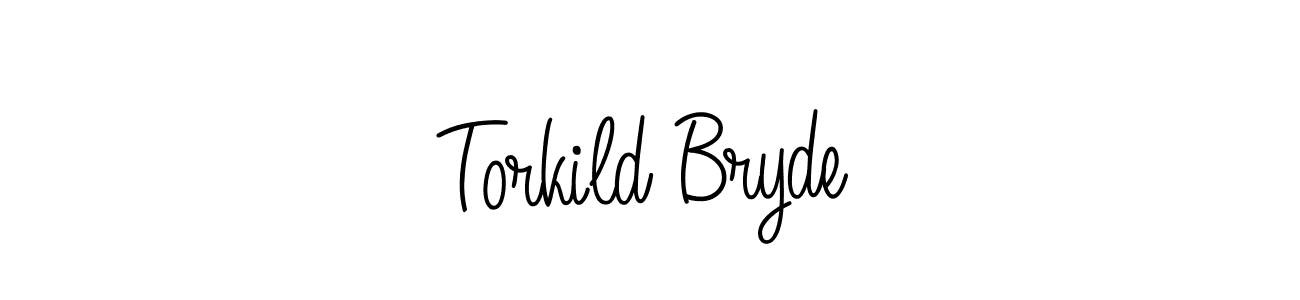 How to Draw Torkild Bryde signature style? Angelique-Rose-font-FFP is a latest design signature styles for name Torkild Bryde. Torkild Bryde signature style 5 images and pictures png