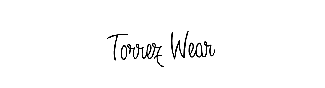 Torrez Wear stylish signature style. Best Handwritten Sign (Angelique-Rose-font-FFP) for my name. Handwritten Signature Collection Ideas for my name Torrez Wear. Torrez Wear signature style 5 images and pictures png