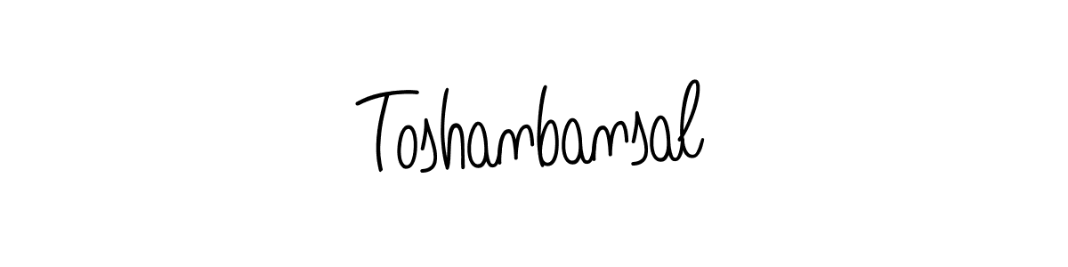 Toshanbansal stylish signature style. Best Handwritten Sign (Angelique-Rose-font-FFP) for my name. Handwritten Signature Collection Ideas for my name Toshanbansal. Toshanbansal signature style 5 images and pictures png