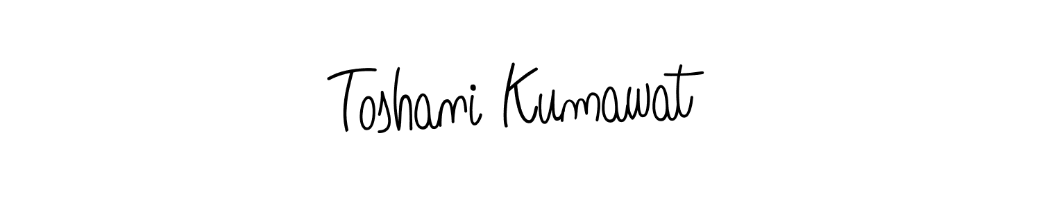 Once you've used our free online signature maker to create your best signature Angelique-Rose-font-FFP style, it's time to enjoy all of the benefits that Toshani Kumawat name signing documents. Toshani Kumawat signature style 5 images and pictures png