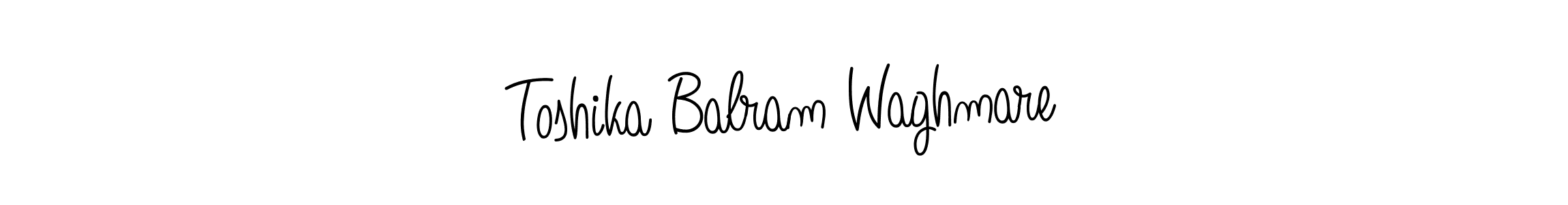 It looks lik you need a new signature style for name Toshika Balram Waghmare. Design unique handwritten (Angelique-Rose-font-FFP) signature with our free signature maker in just a few clicks. Toshika Balram Waghmare signature style 5 images and pictures png