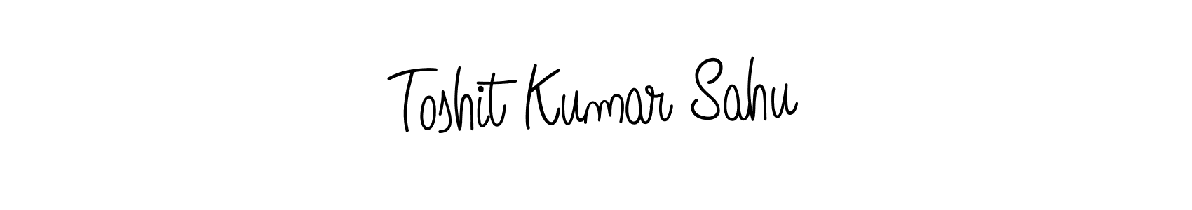 You should practise on your own different ways (Angelique-Rose-font-FFP) to write your name (Toshit Kumar Sahu) in signature. don't let someone else do it for you. Toshit Kumar Sahu signature style 5 images and pictures png