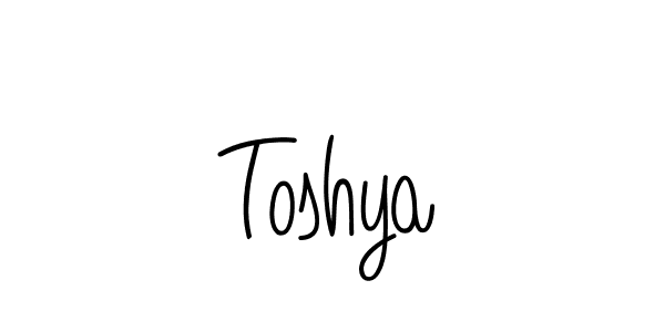 The best way (Angelique-Rose-font-FFP) to make a short signature is to pick only two or three words in your name. The name Toshya include a total of six letters. For converting this name. Toshya signature style 5 images and pictures png