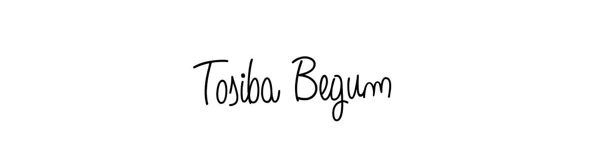 Angelique-Rose-font-FFP is a professional signature style that is perfect for those who want to add a touch of class to their signature. It is also a great choice for those who want to make their signature more unique. Get Tosiba Begum name to fancy signature for free. Tosiba Begum signature style 5 images and pictures png
