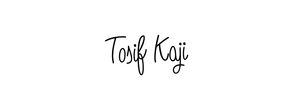 Tosif Kaji stylish signature style. Best Handwritten Sign (Angelique-Rose-font-FFP) for my name. Handwritten Signature Collection Ideas for my name Tosif Kaji. Tosif Kaji signature style 5 images and pictures png
