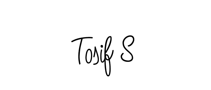 Make a beautiful signature design for name Tosif S. Use this online signature maker to create a handwritten signature for free. Tosif S signature style 5 images and pictures png