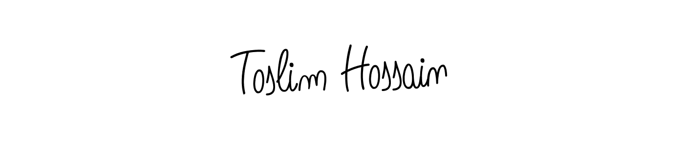 It looks lik you need a new signature style for name Toslim Hossain. Design unique handwritten (Angelique-Rose-font-FFP) signature with our free signature maker in just a few clicks. Toslim Hossain signature style 5 images and pictures png