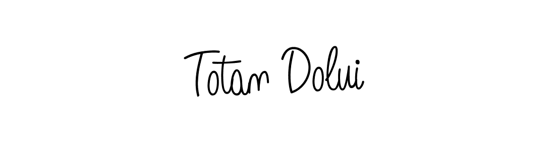 The best way (Angelique-Rose-font-FFP) to make a short signature is to pick only two or three words in your name. The name Totan Dolui include a total of six letters. For converting this name. Totan Dolui signature style 5 images and pictures png