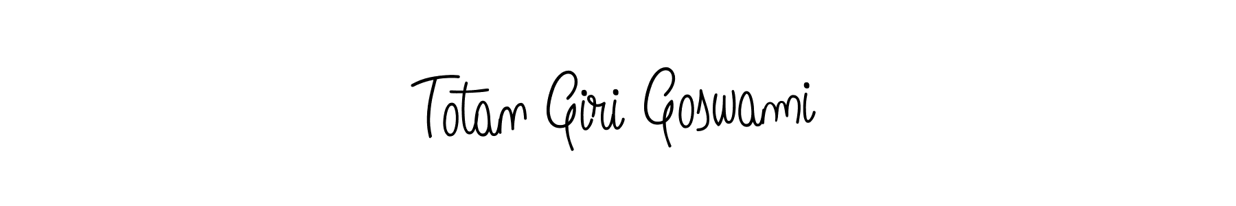 How to make Totan Giri Goswami signature? Angelique-Rose-font-FFP is a professional autograph style. Create handwritten signature for Totan Giri Goswami name. Totan Giri Goswami signature style 5 images and pictures png