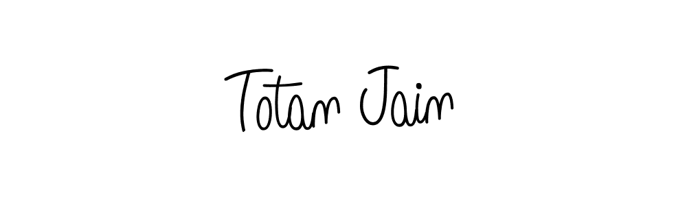 How to Draw Totan Jain signature style? Angelique-Rose-font-FFP is a latest design signature styles for name Totan Jain. Totan Jain signature style 5 images and pictures png