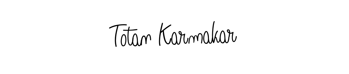 Make a short Totan Karmakar signature style. Manage your documents anywhere anytime using Angelique-Rose-font-FFP. Create and add eSignatures, submit forms, share and send files easily. Totan Karmakar signature style 5 images and pictures png