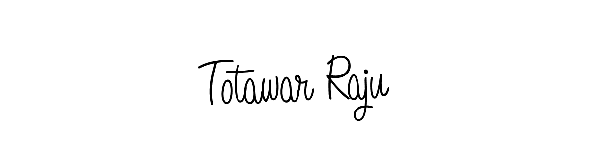 Design your own signature with our free online signature maker. With this signature software, you can create a handwritten (Angelique-Rose-font-FFP) signature for name Totawar Raju. Totawar Raju signature style 5 images and pictures png