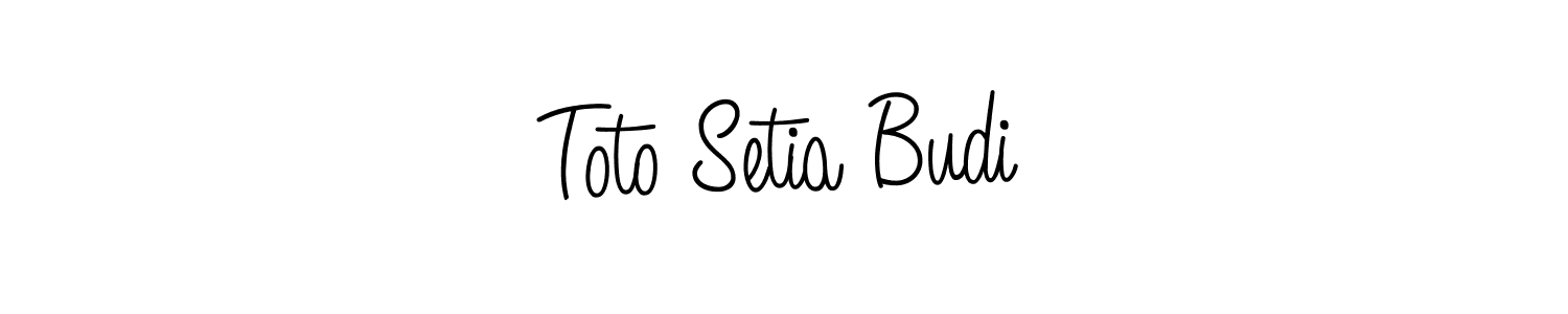 How to Draw Toto Setia Budi signature style? Angelique-Rose-font-FFP is a latest design signature styles for name Toto Setia Budi. Toto Setia Budi signature style 5 images and pictures png