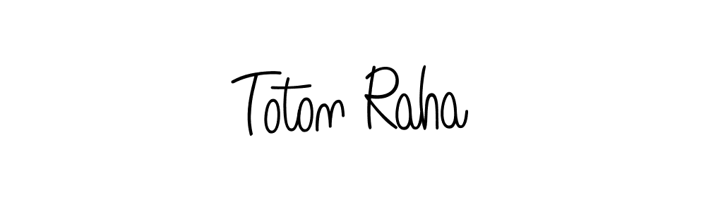 Create a beautiful signature design for name Toton Raha. With this signature (Angelique-Rose-font-FFP) fonts, you can make a handwritten signature for free. Toton Raha signature style 5 images and pictures png