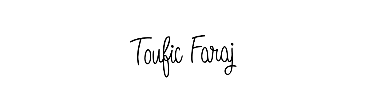 Best and Professional Signature Style for Toufic Faraj. Angelique-Rose-font-FFP Best Signature Style Collection. Toufic Faraj signature style 5 images and pictures png