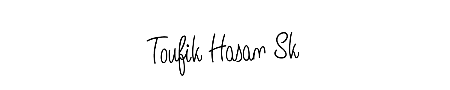 How to Draw Toufik Hasan Sk signature style? Angelique-Rose-font-FFP is a latest design signature styles for name Toufik Hasan Sk. Toufik Hasan Sk signature style 5 images and pictures png