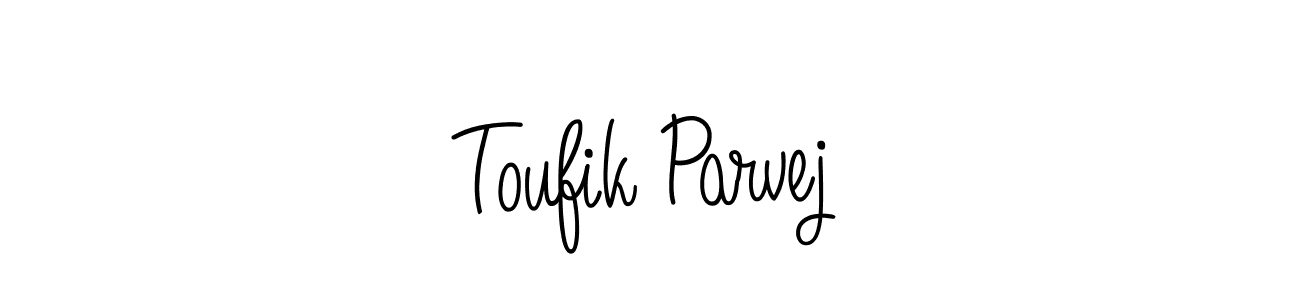 How to Draw Toufik Parvej signature style? Angelique-Rose-font-FFP is a latest design signature styles for name Toufik Parvej. Toufik Parvej signature style 5 images and pictures png