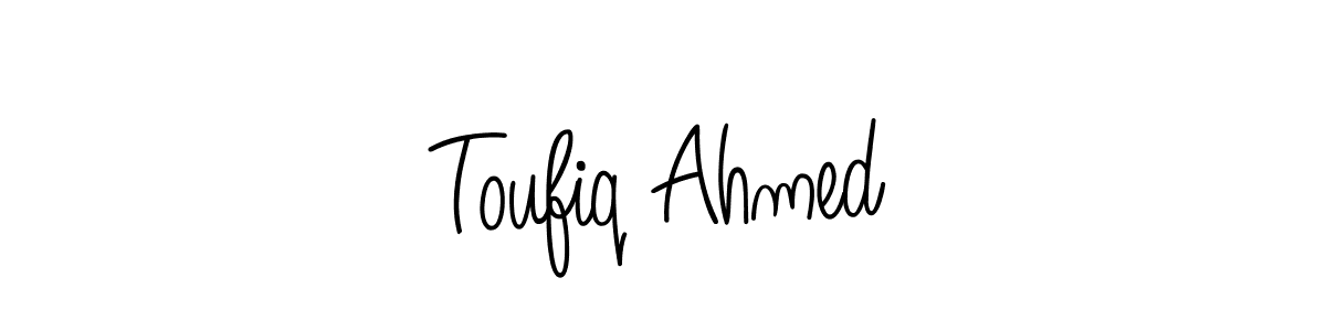 Toufiq Ahmed stylish signature style. Best Handwritten Sign (Angelique-Rose-font-FFP) for my name. Handwritten Signature Collection Ideas for my name Toufiq Ahmed. Toufiq Ahmed signature style 5 images and pictures png