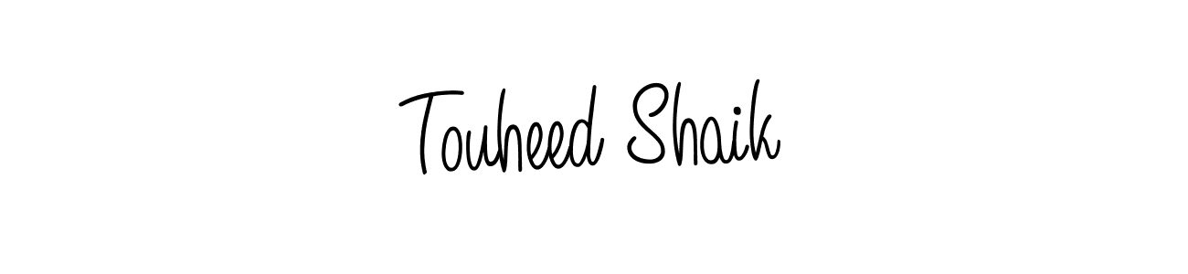 How to make Touheed Shaik signature? Angelique-Rose-font-FFP is a professional autograph style. Create handwritten signature for Touheed Shaik name. Touheed Shaik signature style 5 images and pictures png