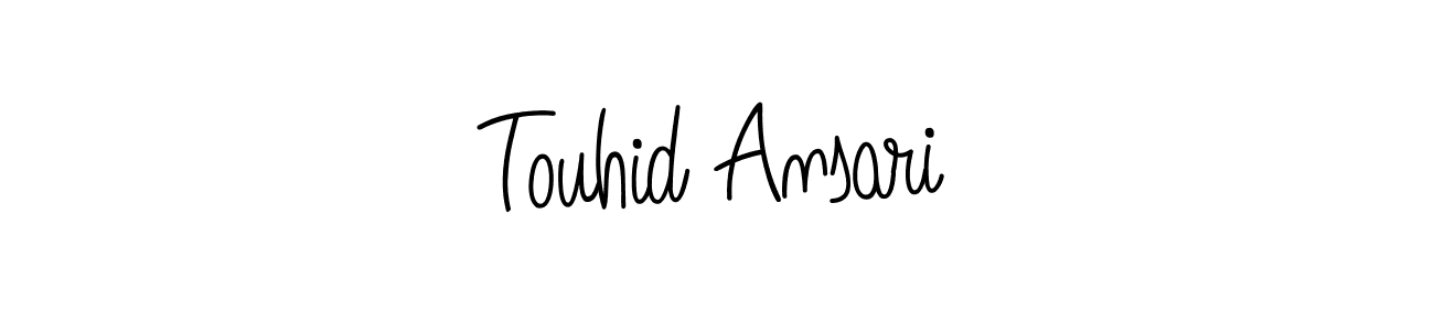 How to make Touhid Ansari signature? Angelique-Rose-font-FFP is a professional autograph style. Create handwritten signature for Touhid Ansari name. Touhid Ansari signature style 5 images and pictures png