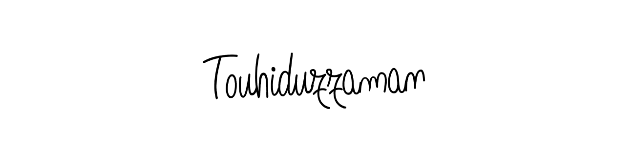 Use a signature maker to create a handwritten signature online. With this signature software, you can design (Angelique-Rose-font-FFP) your own signature for name Touhiduzzaman. Touhiduzzaman signature style 5 images and pictures png