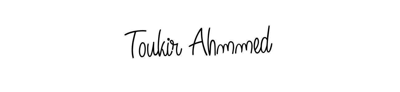 Make a short Toukir Ahmmed signature style. Manage your documents anywhere anytime using Angelique-Rose-font-FFP. Create and add eSignatures, submit forms, share and send files easily. Toukir Ahmmed signature style 5 images and pictures png