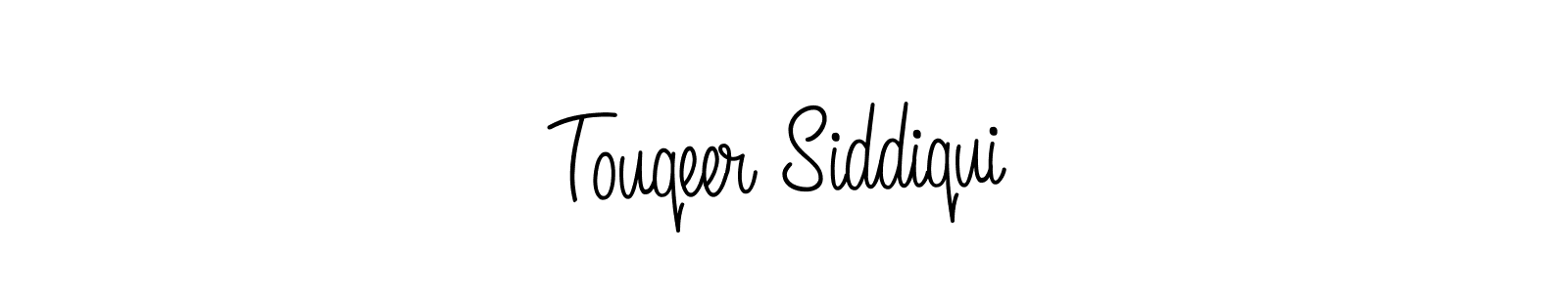 Here are the top 10 professional signature styles for the name Touqeer Siddiqui. These are the best autograph styles you can use for your name. Touqeer Siddiqui signature style 5 images and pictures png